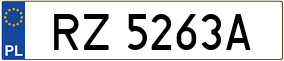 Trailer License Plate